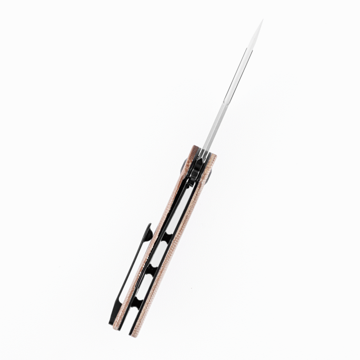 Couteau Kansept KTC3 Brown Manche Micarta Lame Acier 154CM Linerlock Clip KT1031B2 - Livraison Gratuite