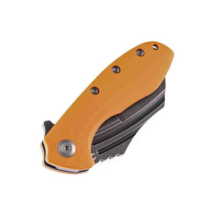 Couteau Kansept KTC3 Orange Manche G10 Lame Acier 154CM Linerlock Clip KT1031A4 - Livraison Gratuite