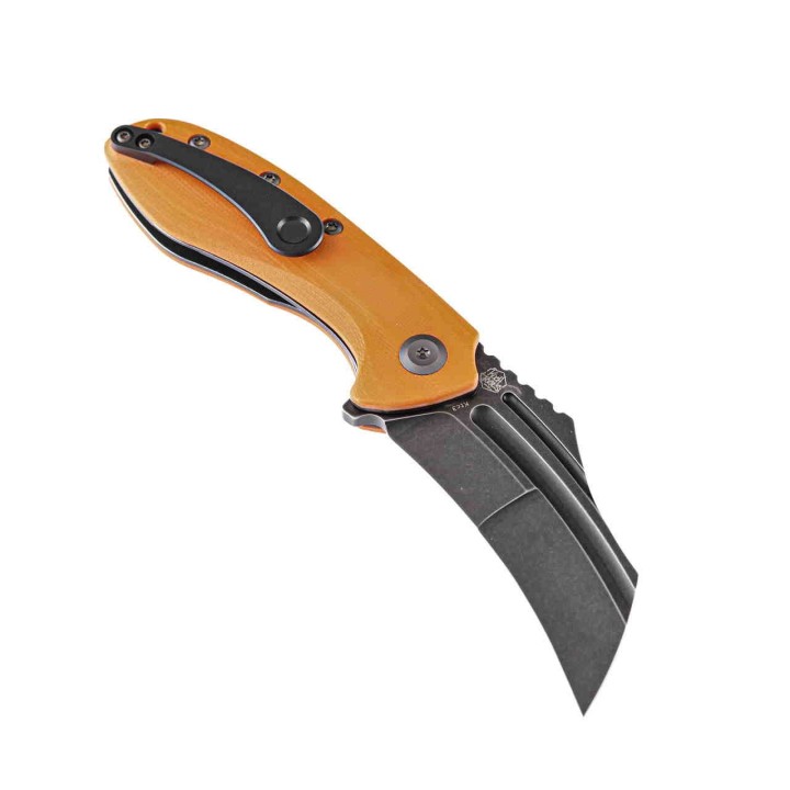 Couteau Kansept KTC3 Orange Manche G10 Lame Acier 154CM Linerlock Clip KT1031A4 - Livraison Gratuite