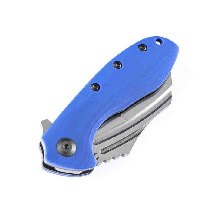 Couteau Kansept KTC3 Dark Blue Manche G10 Lame Acier 154CM Linerlock Clip KT1031A3 - Livraison Gratuite