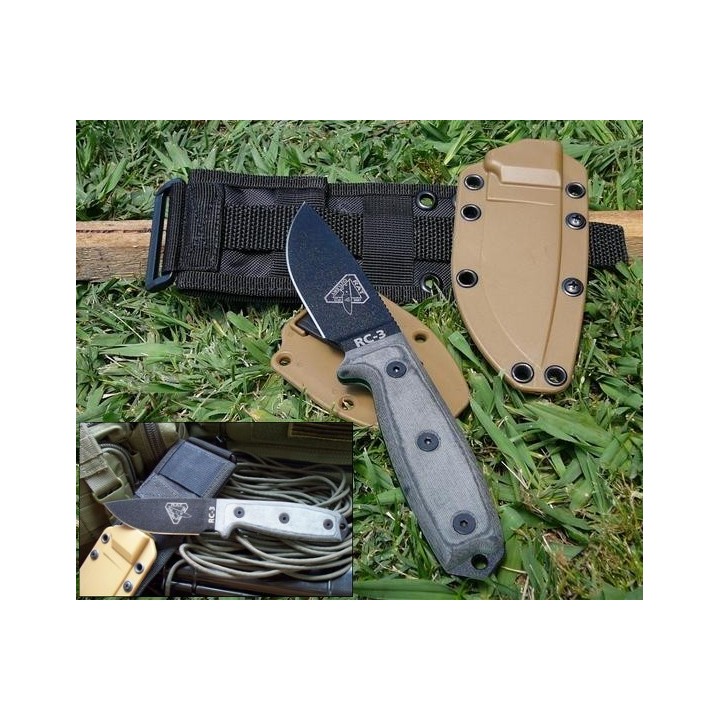 RC3PMB ESEE Knives RAT Cutlery RC-3 Knife w/ Molle COUTEAU DE COMBAT