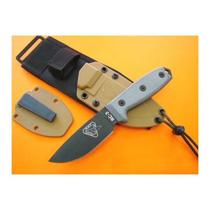 RC3PMB ESEE Knives RAT Cutlery RC-3 Knife w/ Molle COUTEAU DE COMBAT