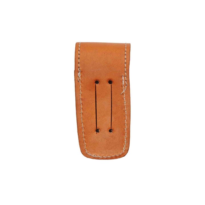 Couteau Damas Opal Blue Royal Lame Damas 128 Couches Manche Bois Lockback Etui Cuir DM1310 - Livraison Gratuite