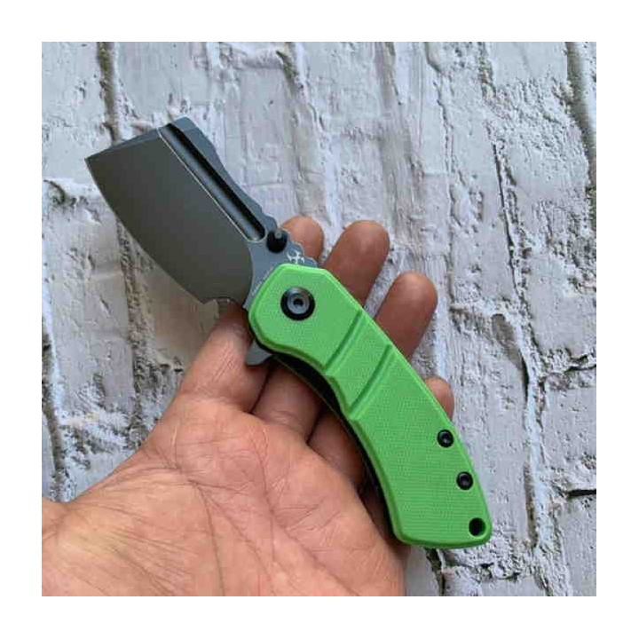 Couteau Kansept Korvid M Green Manche G10 Lame Acier 154CM Linerlock Clip KT2030A8 - Livraison Gratuite