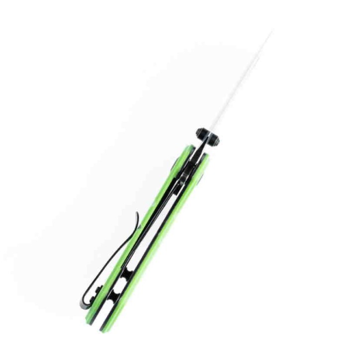 Couteau Kansept Korvid M Green Manche G10 Lame Acier 154CM Linerlock Clip KT2030A8 - Livraison Gratuite