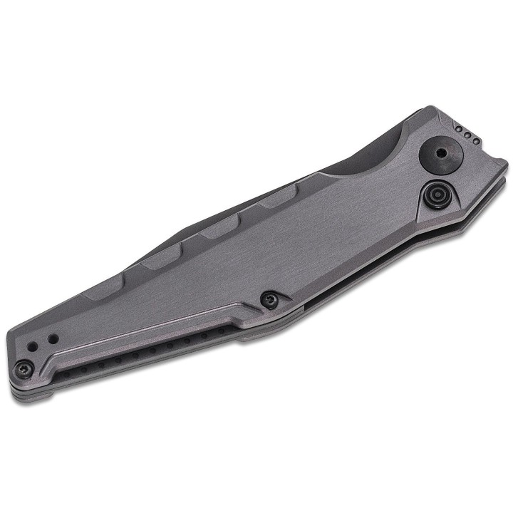 Couteau Automatique Kershaw Launch 7 Lame Acier CPM-154 Manche Alu Button Lock Clip Made USA KS7900GRYBLK - Livraison Gratuite