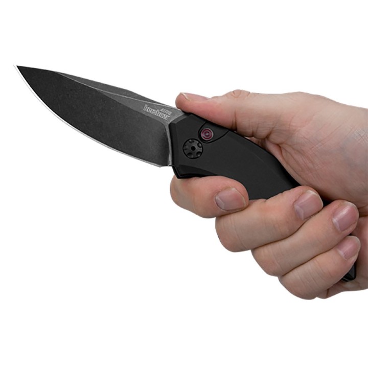 Couteau Automatique Kershaw Launch 1 Lame Acier CPM-154 Manche Aluminum Button Lock Clip Made USA KS7100BW - Livraison Gratuite