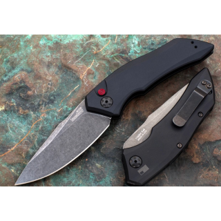 Couteau Automatique Kershaw Launch 1 Lame Acier CPM-154 Manche Aluminum Button Lock Clip Made USA KS7100BW - Livraison Gratuite