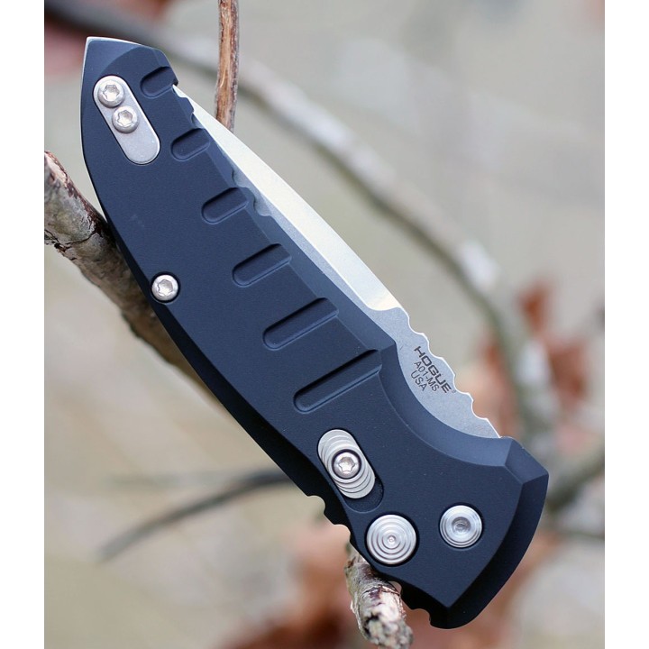 Couteau Automatique Hogue A01 MicroSwitch AUTO Lame Acier CPM-154 Manche Alu Clip Made USA HO24110 - Livraison Gratuite