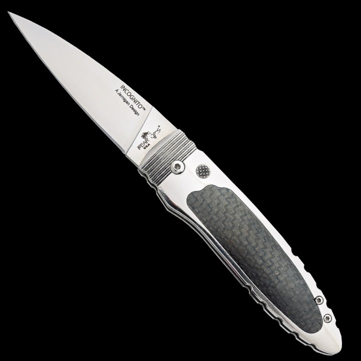 Couteau Automatique Bear OPS Incognito AUTO Lame Acier 14C28N Manche Acier/FCarbone USA BCAC800CFS - Livraison Gratuite