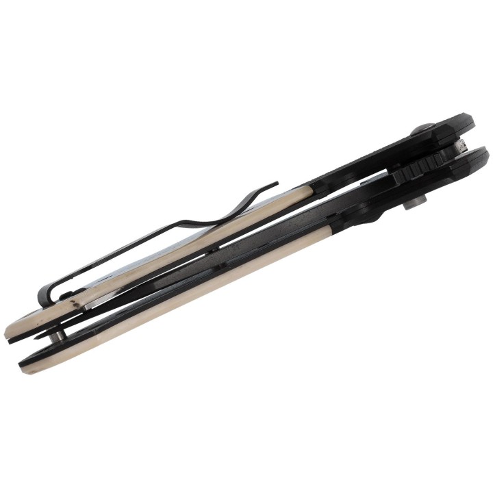 Couteau Automatique Bear OPS Bold Action V Tanto Lame Acier 14C28N Manche OS /G10 Made USA BCAC550WSB6B - Livraison Gratuite