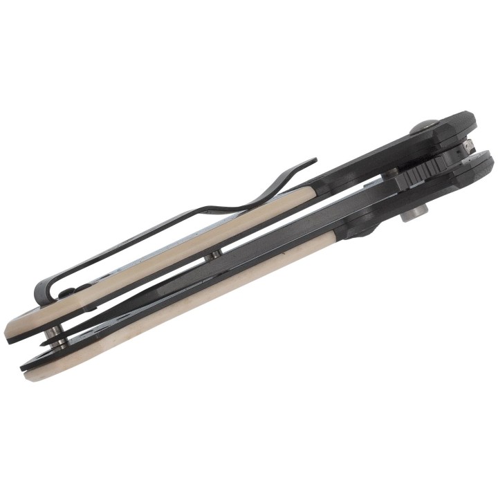 Couteau Automatique Bear OPS Bold Action V Tanto Lame Acier 14C28N Manche OS /G10 Made USA BCAC500WSB6B - Livraison Gratuite