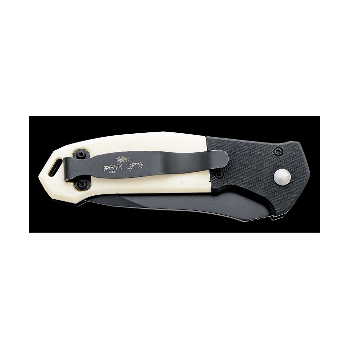 Couteau Automatique Bear OPS Bold Action V Tanto Lame Acier 14C28N Manche OS /G10 Made USA BCAC500WSB6B - Livraison Gratuite