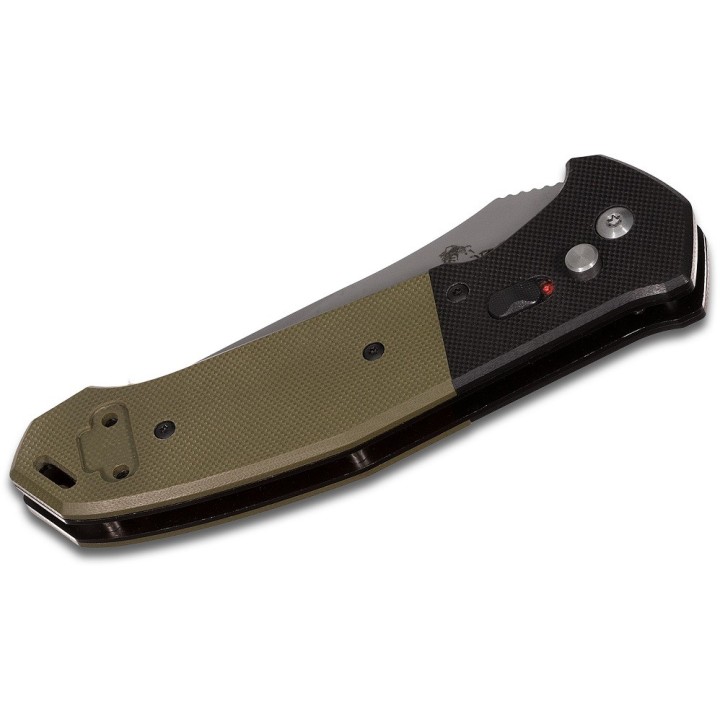 Couteau Automatique Bear OPS Bold Action V Tanto Lame Acier 14C28N Manche Green/G10 Made USA BCAC550B4P - Livraison Gratuite