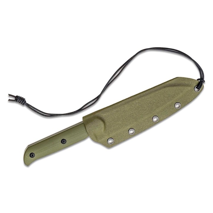 Couteau CJRB Silax Green Lame Acier AR-RPM9 Black Manche G10 Etui Kydex J1921BBGN - Livraison Gratuite