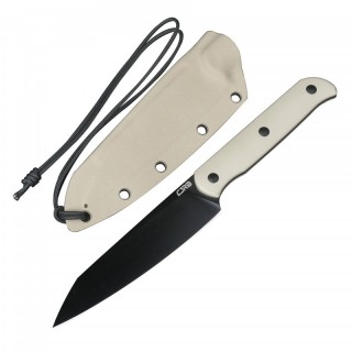 Couteau CJRB Silax Desert Lame Acier AR-RPM9 Black Manche G10 Etui Kydex J1921BBDE - Livraison Gratuite