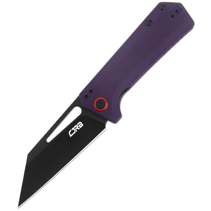 Couteau CJRB Ruffian Purple Lame Acier AR-RPM9 Black Manche G10 IKBS Linerlock Clip J1924BVT - Livraison Gratuite