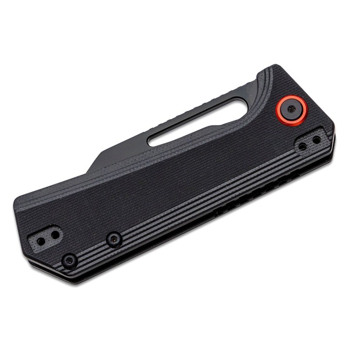 Couteau CJRB Ruffian Black Lame Acier AR-RPM9 Black Manche G10 IKBS Linerlock Clip J1924BBK - Livraison Gratuite