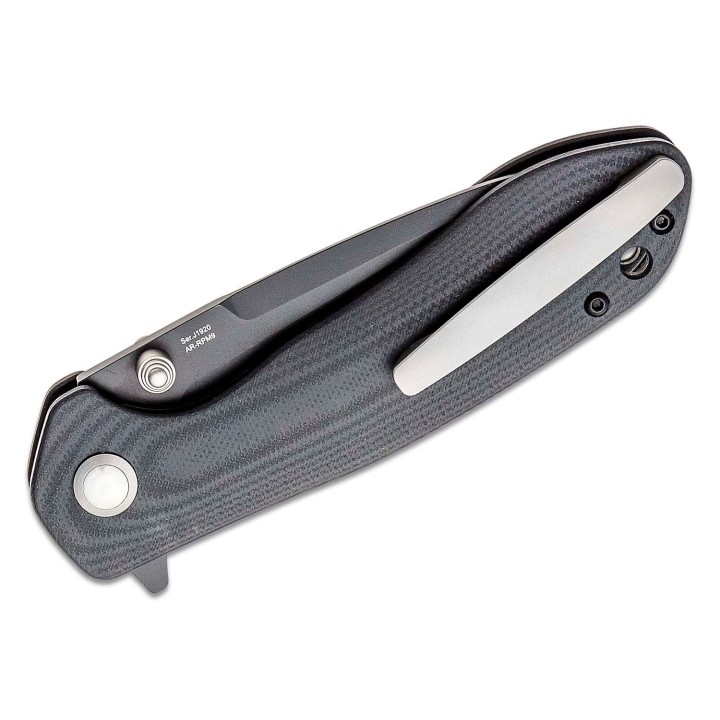 Couteau CJRB Scoria Black Lame Acier AR-RPM9 Manche G10 IKBS J1920BBK - Livraison Gratuite
