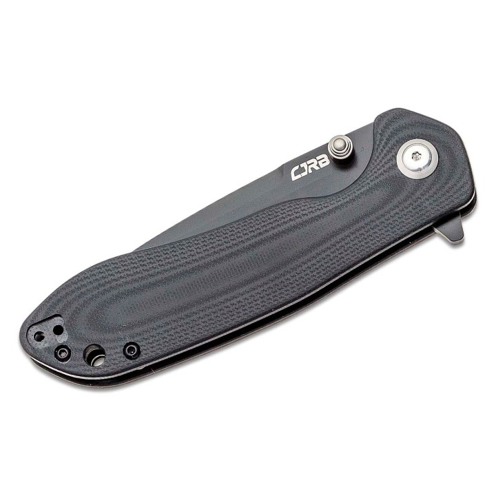 Couteau CJRB Scoria Black Lame Acier AR-RPM9 Manche G10 IKBS J1920BBK - Livraison Gratuite