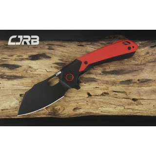 Couteau CJRB Caldera Red&Black Lame Acier AR-RPM9 Cleaver Manche G10 IKBS J1923BRE - Livraison Gratuite
