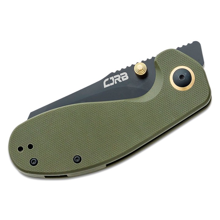 Couteau CJRB More Maileah Green G10 Lame Acier AR-RPM9 Reverse Tanto Black IKBS J1918LBGN - Livraison Gratuite