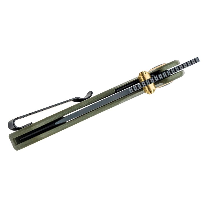 Couteau CJRB More Maileah Green G10 Lame Acier AR-RPM9 Reverse Tanto Black IKBS J1918LBGN - Livraison Gratuite