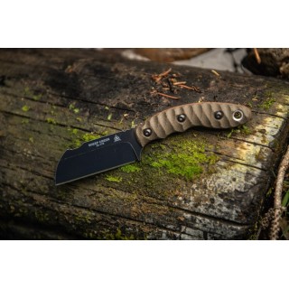 Couteau Tops Knives Sheep Creek Tan & Green Manche Micarta Lame Acier 154Cm Etui Kydex Made USA TPSPCK01 - Livraison Gratuite