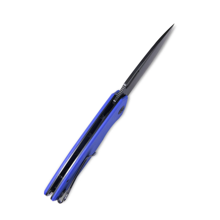 Couteau Kubey Tityus Blue Lame Acier D2 Dark Stonewash Manche G10 IKBS Linerlock Clip KUB322I - Livraison Gratuite