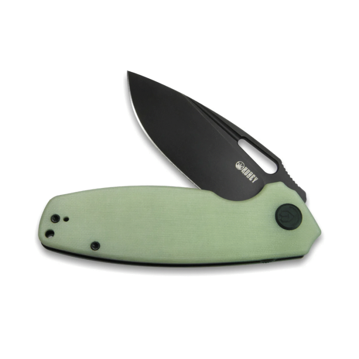 Couteau Kubey Tityus Jade Lame Acier D2 Dark Stonewash Manche G10 IKBS Linerlock Clip KUB322E - Livraison Gratuite