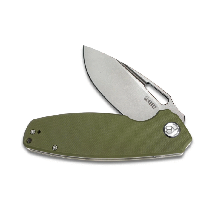 Couteau Kubey Tityus Green Lame Acier D2 Bead Blasted Manche G10 IKBS Linerlock Clip KUB322B - Livraison Gratuite