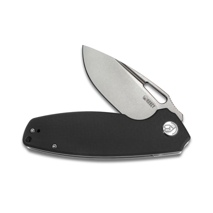 Couteau Kubey Tityus Black Lame Acier D2 Bead Blasted Manche G10 IKBS Linerlock Clip KUB322A - Livraison Gratuite