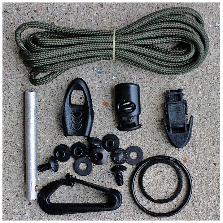 ESISPCK Esee Izula Kit Gray Finish 1095 Carbon Blade Plastic Sheath USA - Livraison Gratuite