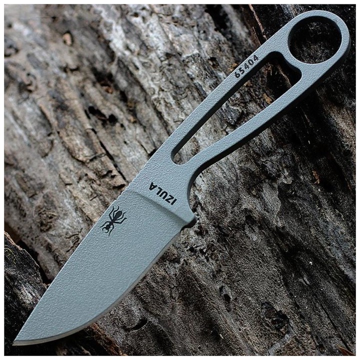ESISPCK Esee Izula Kit Gray Finish 1095 Carbon Blade Plastic Sheath USA - Livraison Gratuite