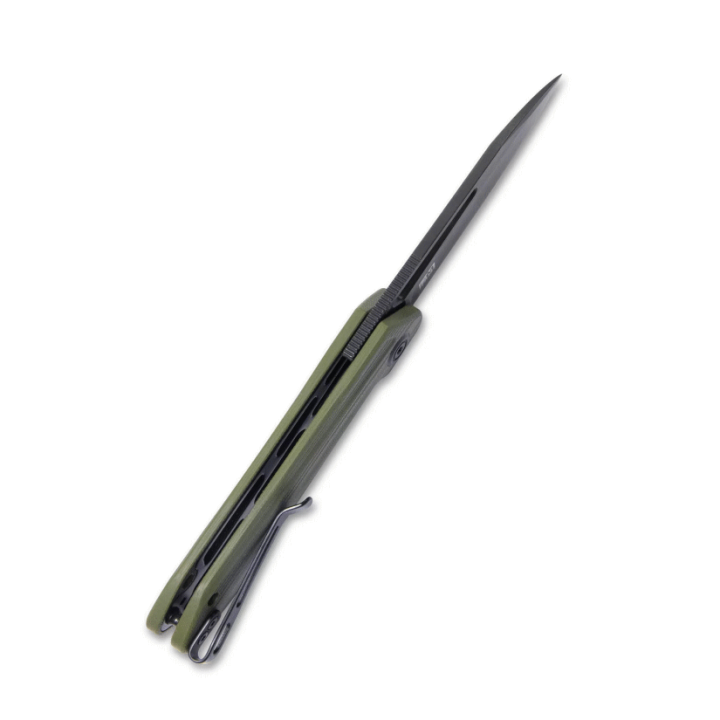 Couteau Kubey Royal Nest OD Green Lame Acier D2 Dark Manche G10 IKBS Linerlock Clip KUB321F - Livraison Gratuite