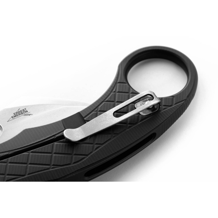 Couteau Karambit LionSteel L.E.One Black Lame Acier CPM-MagnaCut Manche Aluminium Clip Italy LSTLE1ABS - Livraison Gratuite