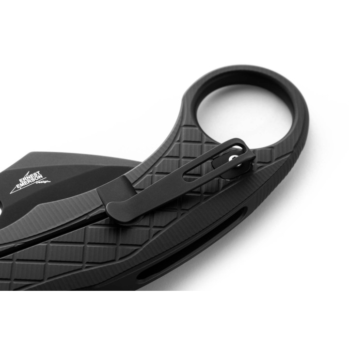 Couteau Karambit LionSteel L.E.One Black Lame Acier CPM-MagnaCut Black Manche Alu Clip Italy LSTLE1ABB - Livraison Gratuite