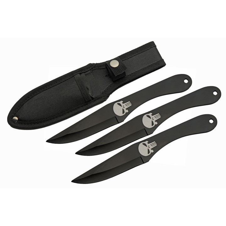 Set de 6 Couteaux de Lancer Rite Edge Shull Thrower Etui Nylon CN211563x2 - Livraison Gratuite