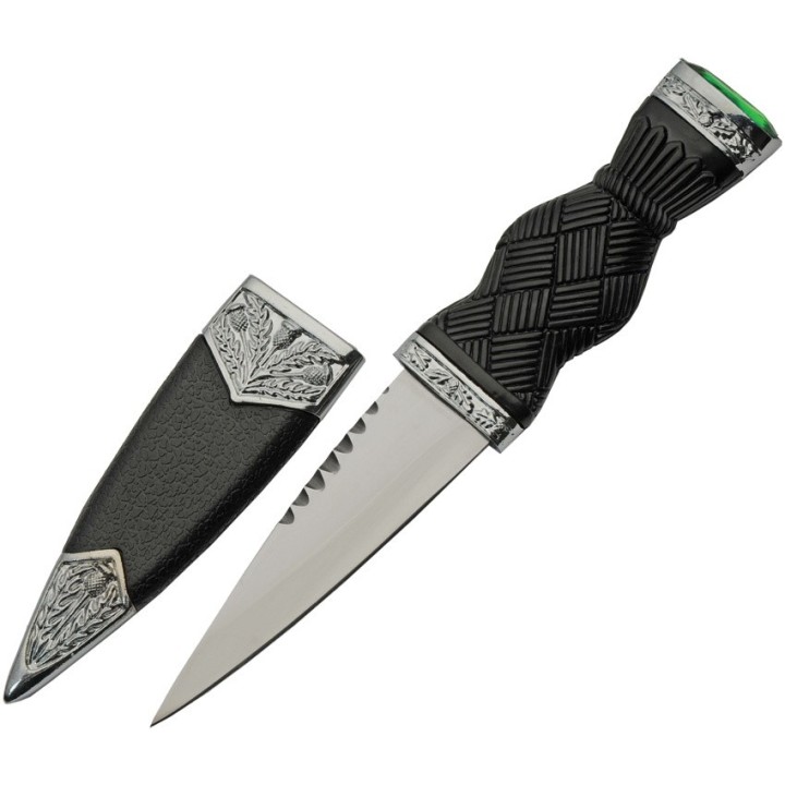 Lot de 3 Couteau Dague Scottish Dirk Sheffield Sgian Dubh Acier Inox Manche Abs Etui Abs CN211545GN - Livraison Gratuite