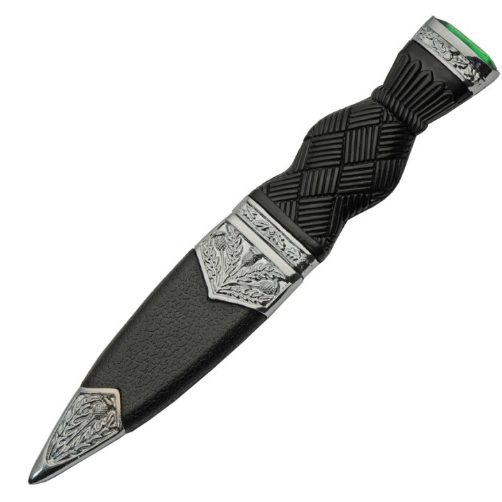 Lot de 3 Couteau Dague Scottish Dirk Sheffield Sgian Dubh Acier Inox Manche Abs Etui Abs CN211545GN - Livraison Gratuite