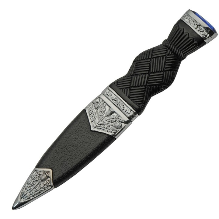 Lot de 3 Couteau Dague Scottish Dirk Sheffield Sgian Dubh Acier Inox Manche Abs Etui Abs CN211545BL - Livraison Gratuite