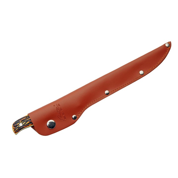 Couteau A Lever Les Fillets Rite Edge Imitation Cerf Lame Acier Inox Etui Cuir CN211560 - Livraison Gratuite
