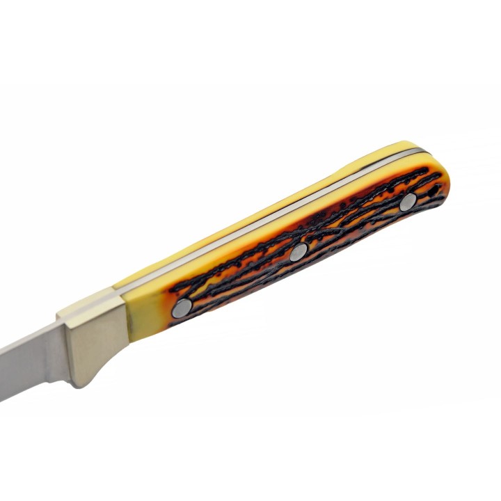 Couteau A Lever Les Fillets Rite Edge Imitation Cerf Lame Acier Inox Etui Cuir CN211560 - Livraison Gratuite