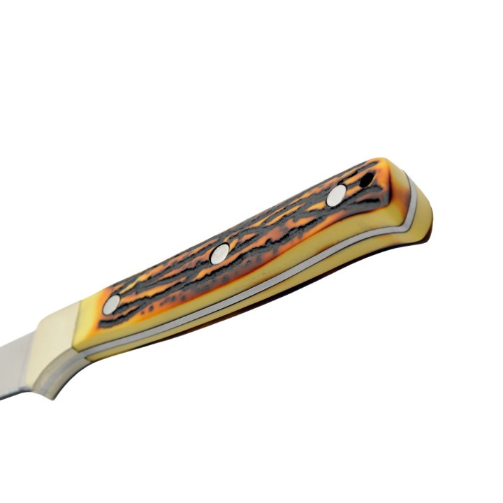 Couteau A Lever Les Fillets Rite Edge Imitation Cerf Lame Acier Inox Etui Cuir CN211560 - Livraison Gratuite