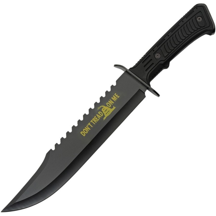 Couteau de Chasseur De Serpents Bowie Tactical Lame Acier 420 Manche Abs Etui Nylon CN211559YB - Livraison Gratuite