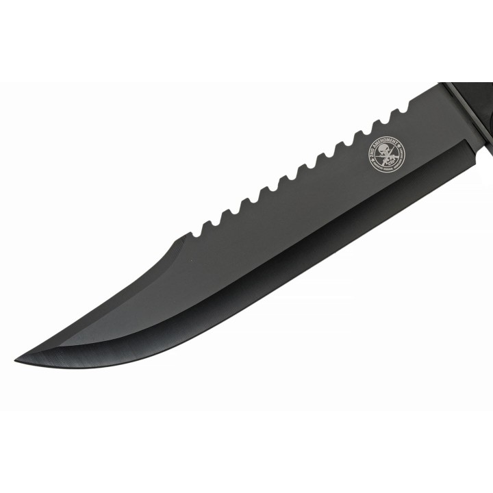 Couteau Bowie 2nd Amendment Tactical Lame Acier 420 Manche Abs Etui Nylon CN211559SA - Livraison Gratuite