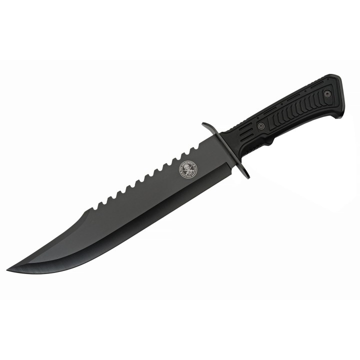 Couteau Bowie 2nd Amendment Tactical Lame Acier 420 Manche Abs Etui Nylon CN211559SA - Livraison Gratuite