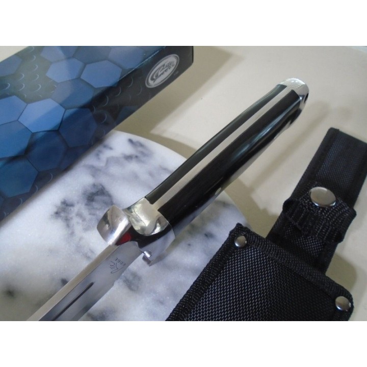 Couteau Toothpick Bowie Lame Acier Inox Manche Bois Etui Nylon CN211554 - Livraison Gratuite