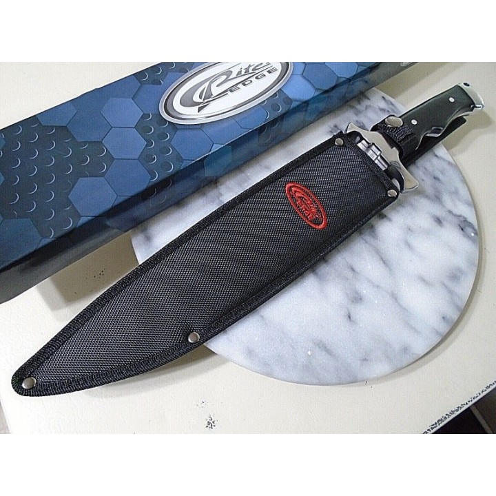 Couteau Toothpick Bowie Lame Acier Inox Manche Bois Etui Nylon CN211554 - Livraison Gratuite