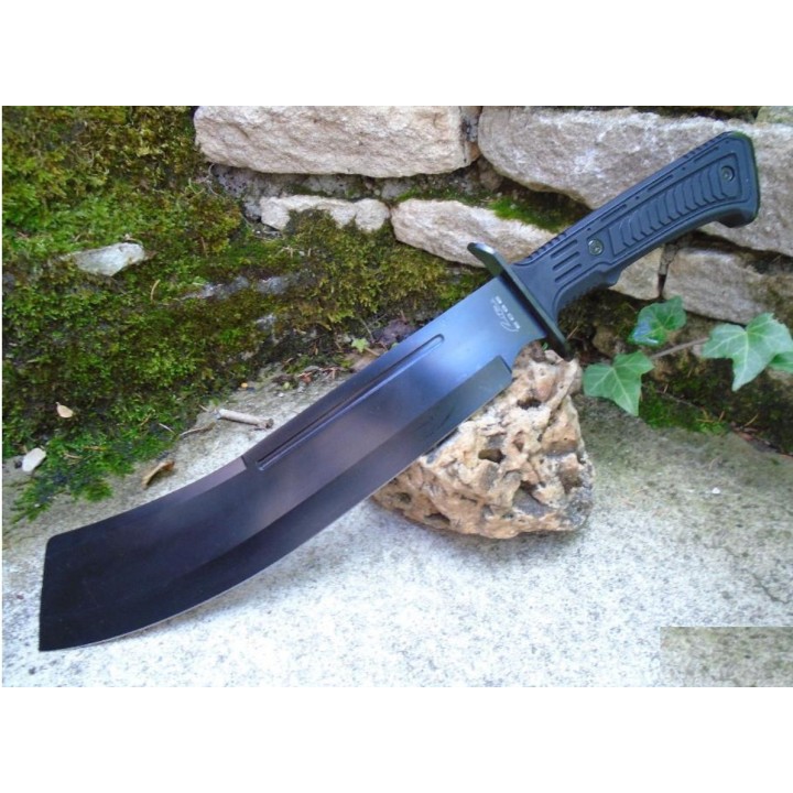 Bowie Machette Mountain Machete Black Rite Edge Lame Acier Inox Etui Nylon CN211553BK - Livraison Gratuite